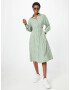 In The Style Rochie tip bluză 'STACEY' verde / alb - Pled.ro