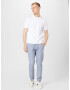 INDICODE JEANS Pantaloni 'Viborg' bleumarin / alb - Pled.ro