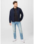 INDICODE JEANS Pulover 'Diogo' bleumarin / maro coniac - Pled.ro