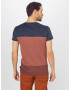 INDICODE JEANS Tricou 'Hammond' bleumarin / maro ruginiu - Pled.ro