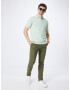 INDICODE JEANS Tricou 'Mecklenburgh' verde mentă / alb - Pled.ro