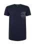 INDICODE JEANS Tricou 'Moran' bleumarin / alb - Pled.ro