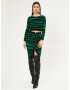 Influencer Pulover 'Animalier' verde / negru - Pled.ro