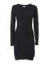 Influencer Rochie tricotat negru - Pled.ro