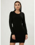 Influencer Rochie tricotat negru - Pled.ro