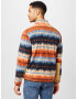 Iriedaily Jachetă fleece 'Santacho' nisipiu / bleumarin / albastru deschis / portocaliu neon - Pled.ro