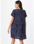 Iriedaily Rochie tip bluză 'Flowerbirds' bleumarin / albastru regal / alb - Pled.ro