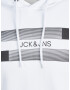 JACK & JONES Bluză de molton 'ADAM' negru / alb - Pled.ro