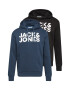 JACK & JONES Bluză de molton albastru / negru / alb - Pled.ro