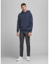 JACK & JONES Hanorac albastru noapte / alb - Pled.ro