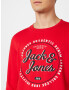 JACK & JONES Bluză de molton 'Andy' roșu / negru / alb - Pled.ro