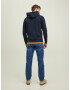 JACK & JONES Bluză de molton 'Archie' bleumarin / alb - Pled.ro