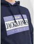 JACK & JONES Bluză de molton 'ARTHUR' albastru / mov deschis / alb - Pled.ro