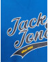 JACK & JONES Bluză de molton 'BECKS' albastru marin / galben auriu / negru / alb - Pled.ro