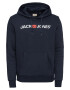 JACK & JONES Bluză de molton albastru marin / roșu / alb - Pled.ro