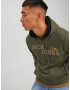 JACK & JONES Bluză de molton 'Friday' albastru marin / kaki / portocaliu / alb - Pled.ro