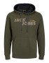 JACK & JONES Bluză de molton 'FRIDAY' galben / kaki / negru / alb - Pled.ro