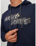 JACK & JONES Bluză de molton 'Friday' nisipiu / bleumarin / negru / alb - Pled.ro