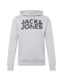 JACK & JONES Bluză de molton gri deschis / negru - Pled.ro