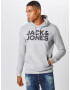 JACK & JONES Bluză de molton gri deschis / negru - Pled.ro