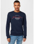 JACK & JONES Bluză de molton 'JORFERRY SWEAT CREW NECK FST' bleumarin / roșu / alb - Pled.ro