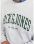 JACK & JONES Bluză de molton 'JOSH' gri deschis / gri amestecat / verde închis - Pled.ro