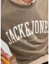 JACK & JONES Bluză de molton 'Josh' maro deschis / alb - Pled.ro