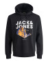 JACK & JONES Bluză de molton 'Kalf' bleumarin / galben auriu / negru / alb - Pled.ro