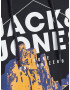 JACK & JONES Bluză de molton 'Kalf' bleumarin / galben auriu / negru / alb - Pled.ro