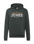 JACK & JONES Bluză de molton 'Lexus' bej / verde închis / alb - Pled.ro