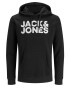 JACK & JONES Bluză de molton gri metalic / alb - Pled.ro