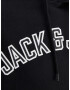 JACK & JONES Bluză de molton negru / alb - Pled.ro