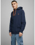 JACK & JONES Bluză de molton 'Pinn' bleumarin / portocaliu - Pled.ro