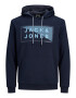 JACK & JONES Bluză de molton 'Shawn' bleumarin / albastru deschis - Pled.ro