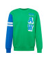 JACK & JONES Bluză de molton 'WORLD' albastru / verde / alb - Pled.ro