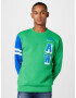 JACK & JONES Bluză de molton 'WORLD' albastru / verde / alb - Pled.ro