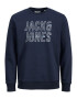 JACK & JONES Bluză de molton 'Xilo' bleumarin / albastru deschis / alb - Pled.ro