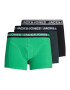 JACK & JONES Boxeri 'ADRIAN' gri fumuriu / verde jad / verde închis / negru - Pled.ro