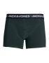 JACK & JONES Boxeri 'ADRIAN' gri fumuriu / verde jad / verde închis / negru - Pled.ro