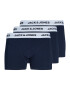 JACK & JONES Boxeri bleumarin / alb - Pled.ro