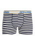 JACK & JONES Boxeri 'COREY' albastru marin / turcoaz / gri bazalt / alb - Pled.ro