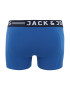 JACK & JONES Boxeri 'Sense' albastru / negru / alb - Pled.ro