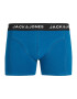 JACK & JONES Boxeri 'NICO' albastru marin / verde deschis / roşu închis - Pled.ro