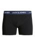 JACK & JONES Boxeri 'SOLID' bleumarin / negru / alb - Pled.ro