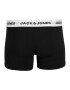 JACK & JONES Boxeri 'Solid' negru / alb - Pled.ro