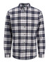 JACK & JONES Cămașă 'Barret' bleumarin / roșu vin / alb - Pled.ro