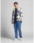 JACK & JONES Cămașă 'FINDER' albastru marin / alb - Pled.ro