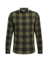 JACK & JONES Cămașă 'Gingham' oliv / negru - Pled.ro