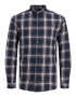 JACK & JONES Cămașă 'Orion' bleumarin / gri / roșu vin / alb - Pled.ro