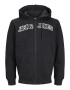 JACK & JONES Hanorac 'ROUX' negru / alb - Pled.ro